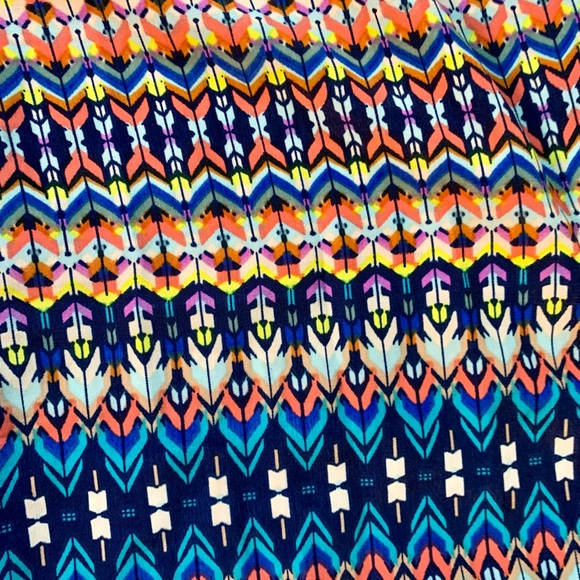 Colorful Patterned Wide-Leg Pants - Picture 2 of 5